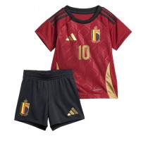 Belgium Romelu Lukaku #10 Replica Home Minikit Euro 2024 Short Sleeve (+ pants)